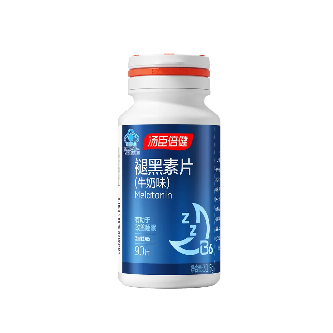 汤臣倍健褪黑素片（牛奶味）（90片）18岁以上女性,18岁以上男性,中老年人,褪黑素,改善睡眠